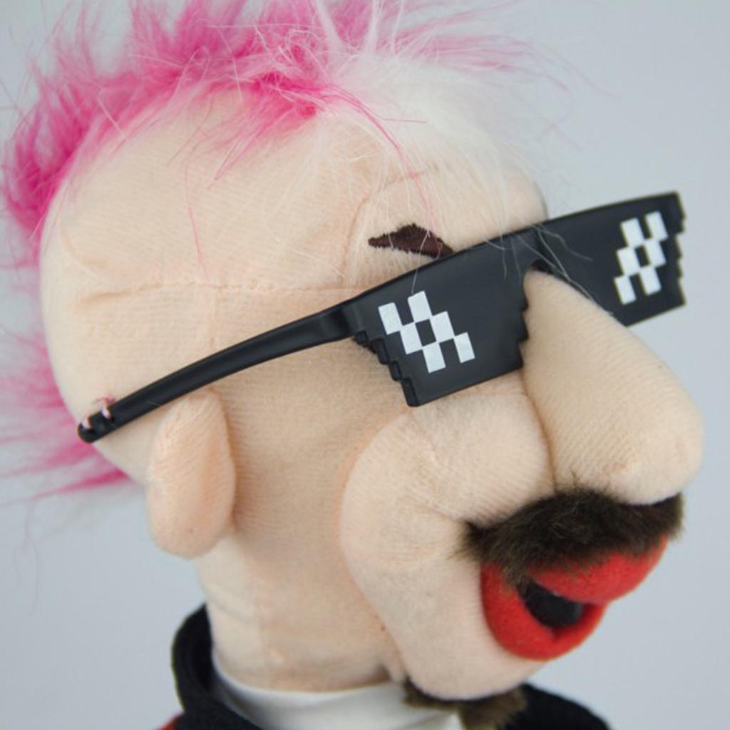 38cm Electric Plush Punk Bass Man Doll Kids Birthday Creative Toys Gifts