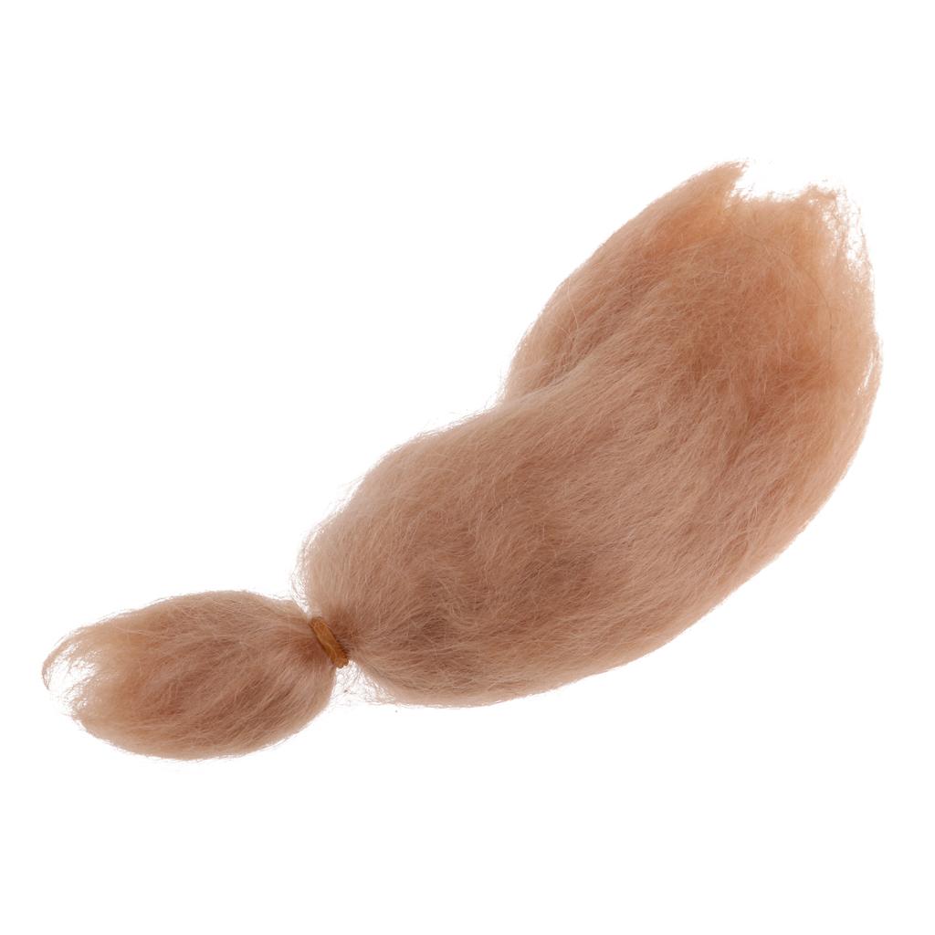 23cm DIY Wig Straight Hair for Newborn Baby Doll Accs DIY Making Golden