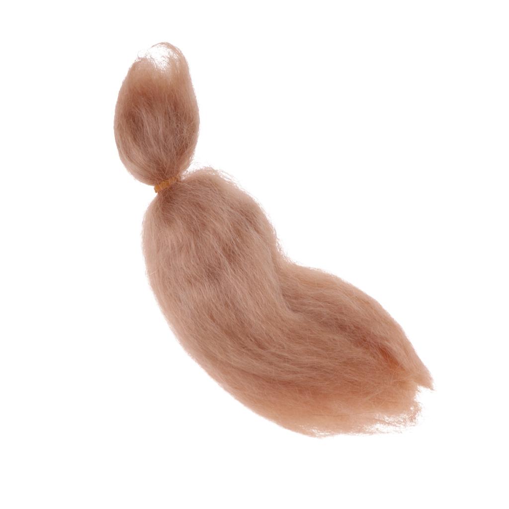 23cm DIY Wig Straight Hair for Newborn Baby Doll Accs DIY Making Golden