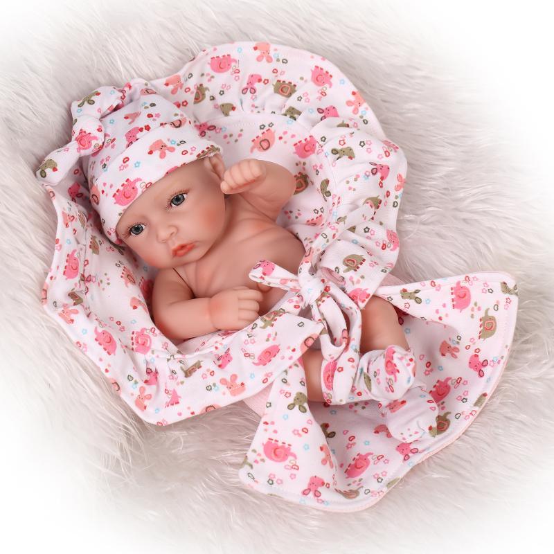 Cotton Hat Blanket Underpants Set for 26-28cm Newborn Baby Doll Clothes Accs