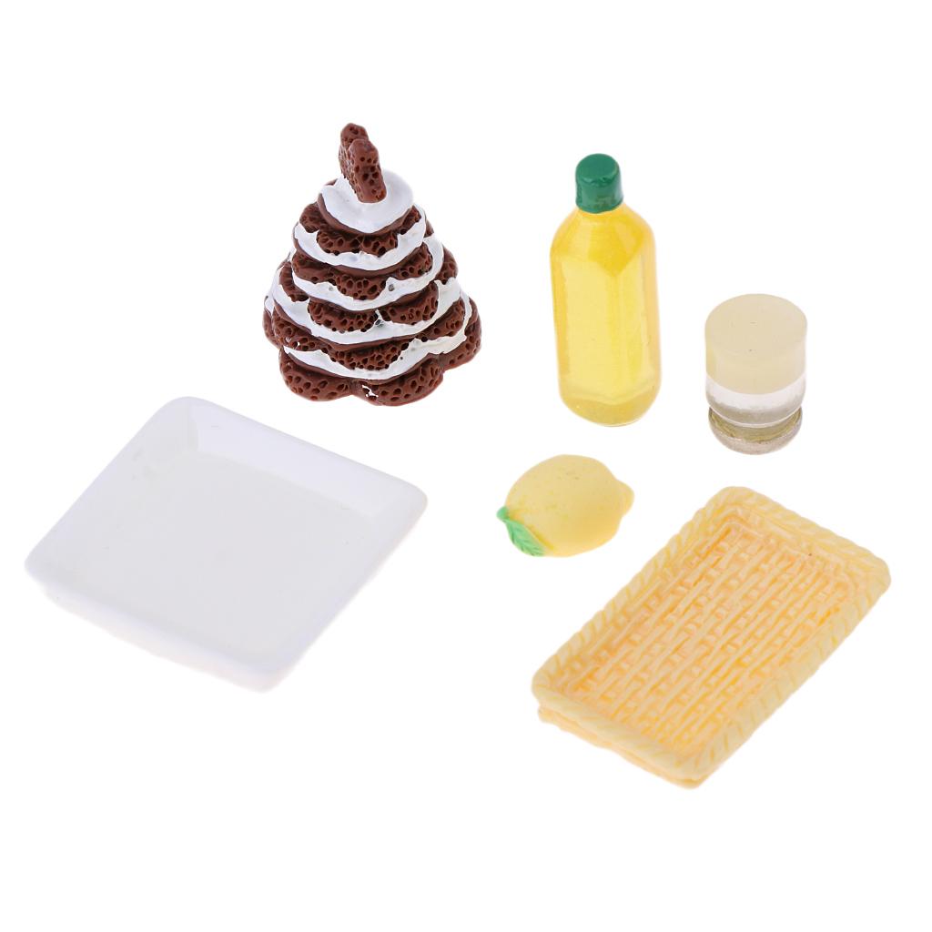 Kitchen Morning Food Resin Pinecone Cake Model Dollhouse Miniature 1/12