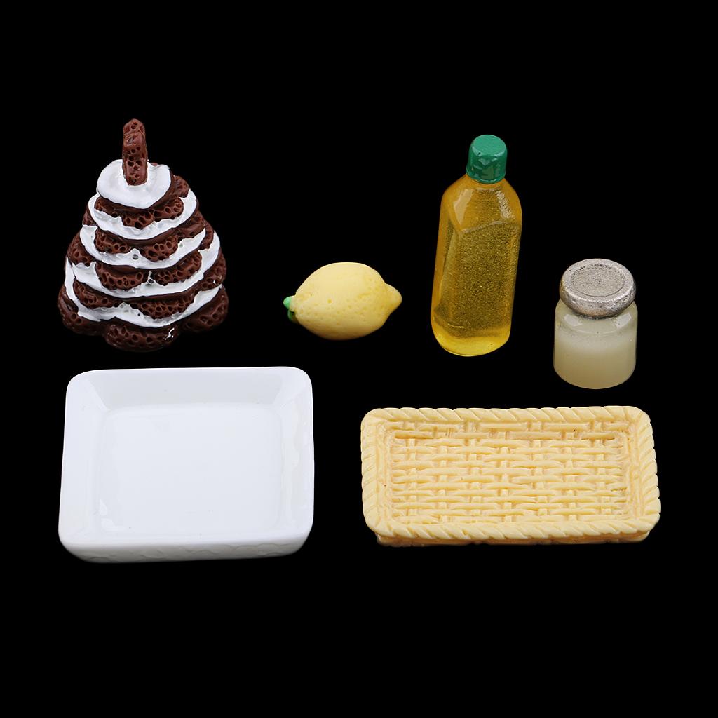 Kitchen Morning Food Resin Pinecone Cake Model Dollhouse Miniature 1/12