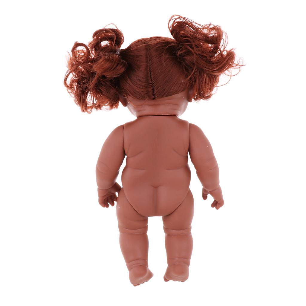 30cm Vinyl Lifelike Baby Doll African-American Doll Nude Baby Doll Model