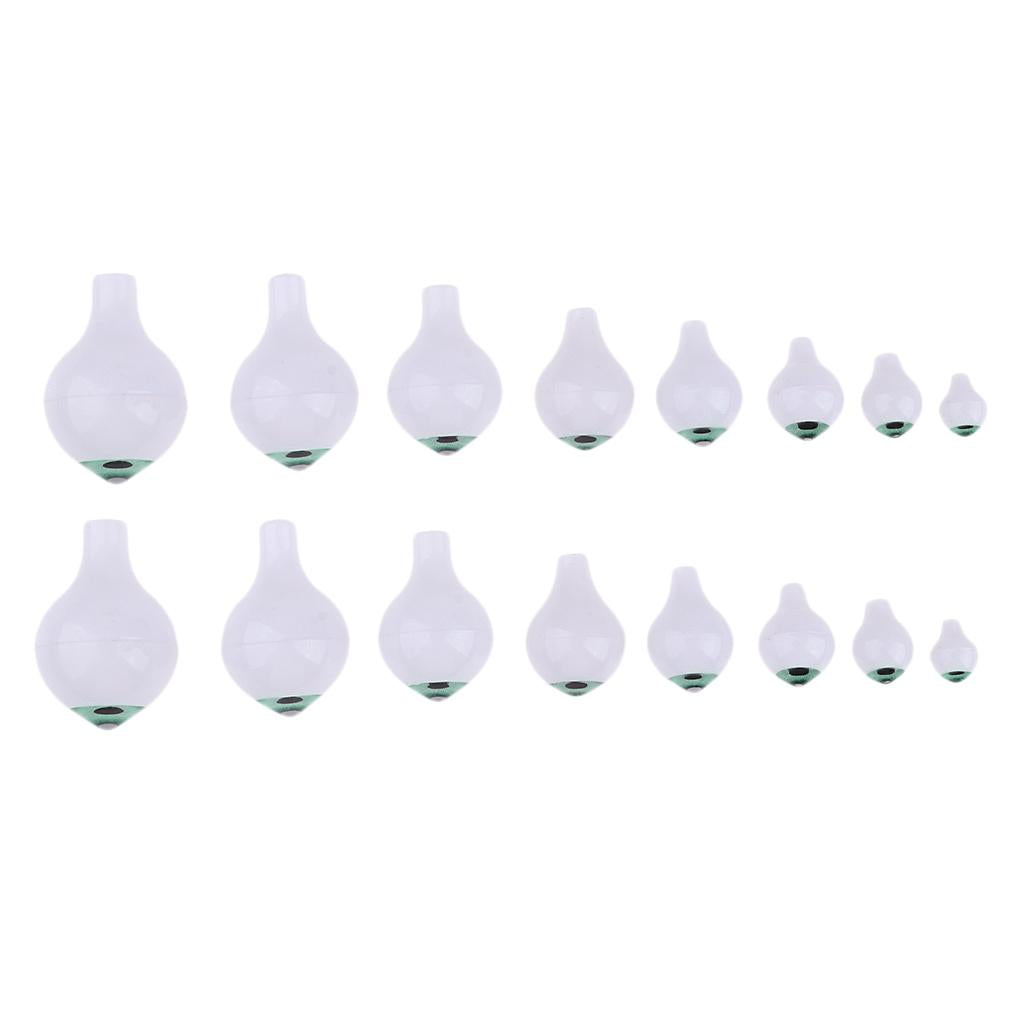 8 Pairs Oval Hollow Plastic Eyes Green Eyeball For Dolls DIY Halloween Props
