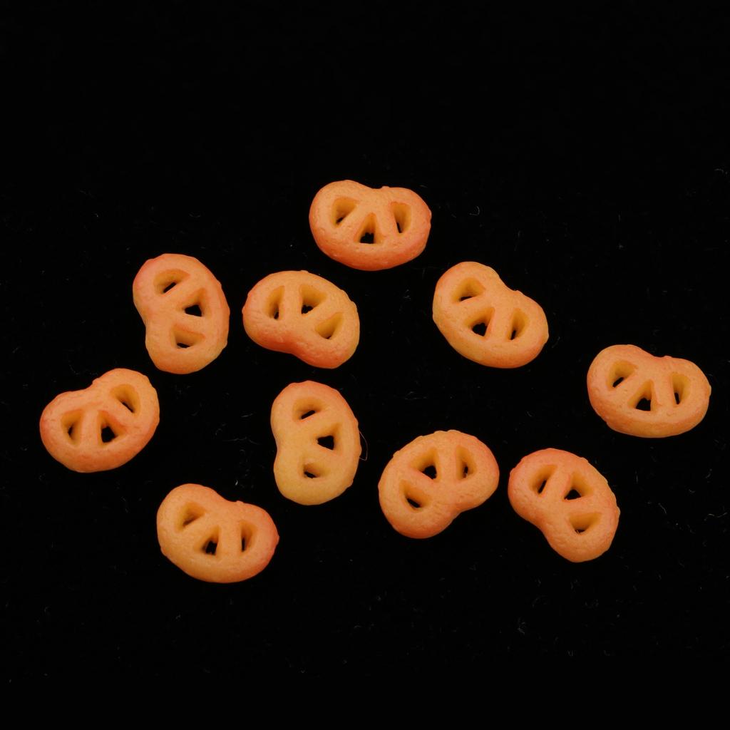 1/12 Dollhouse Miniatures 10pcs Mini Cookies Doll House Kitchen Decoration