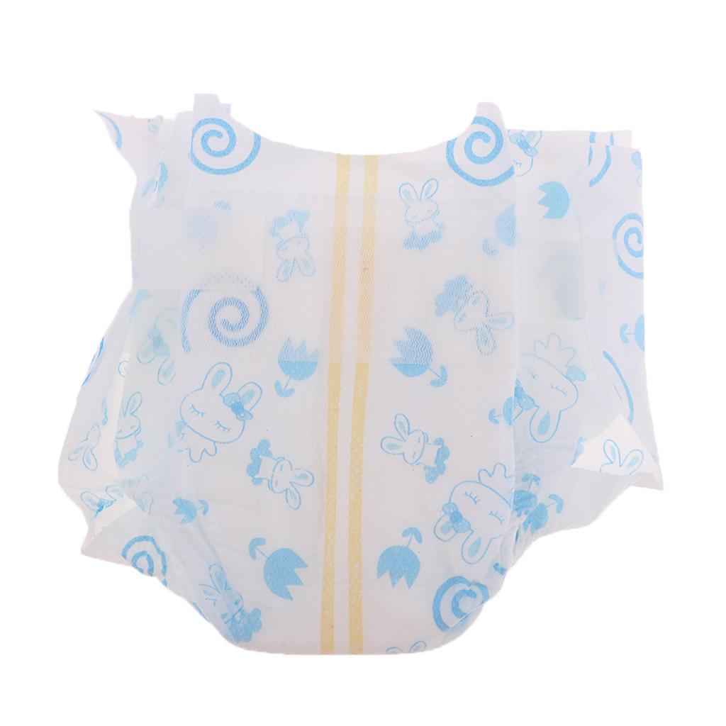 Blue Baby Doll Diapers Set Reusable Nappy Pants for 18'' American Doll