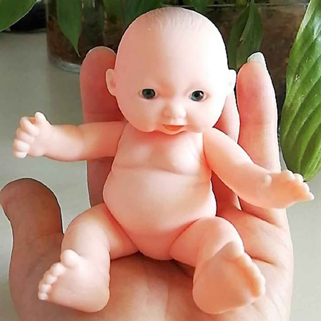 11cm Realistic Baby Doll Vinyl Newborn Infant Simulation Model Kids Toys