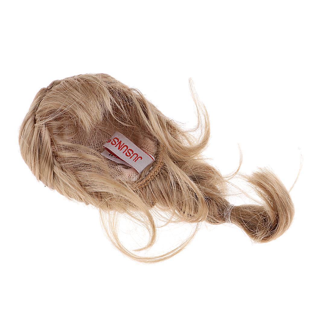 Adorable Mini Dolls Hair Centipede Braid Wig Hairpiece For 1/8 BJD Accessory