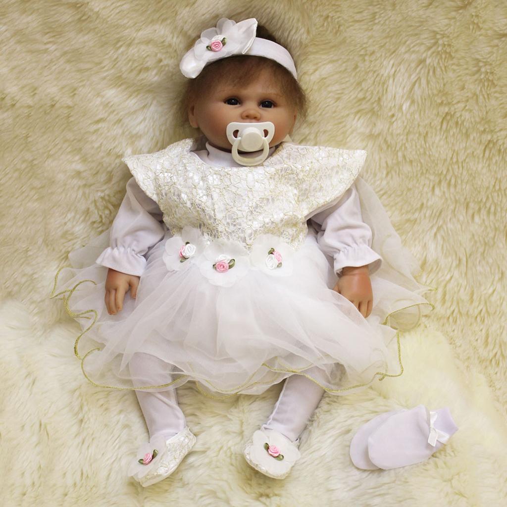 5pcs Cute Lace Clothes Suit for 22inch Reborn Doll Clothes Outfit Accessory