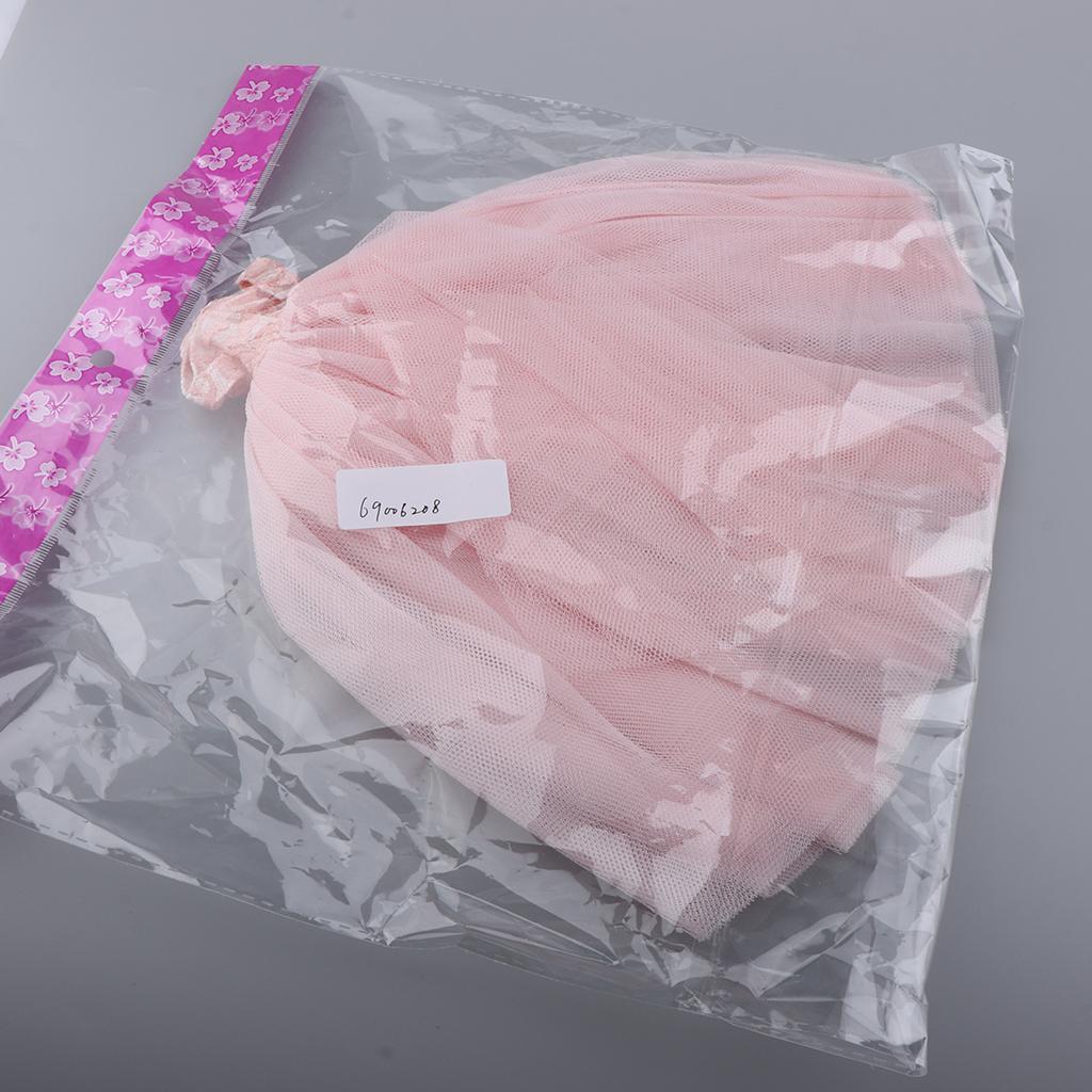 Fashion Strapless Wedding Dress Princess Skirt for 1/6 Doll Accs Pink