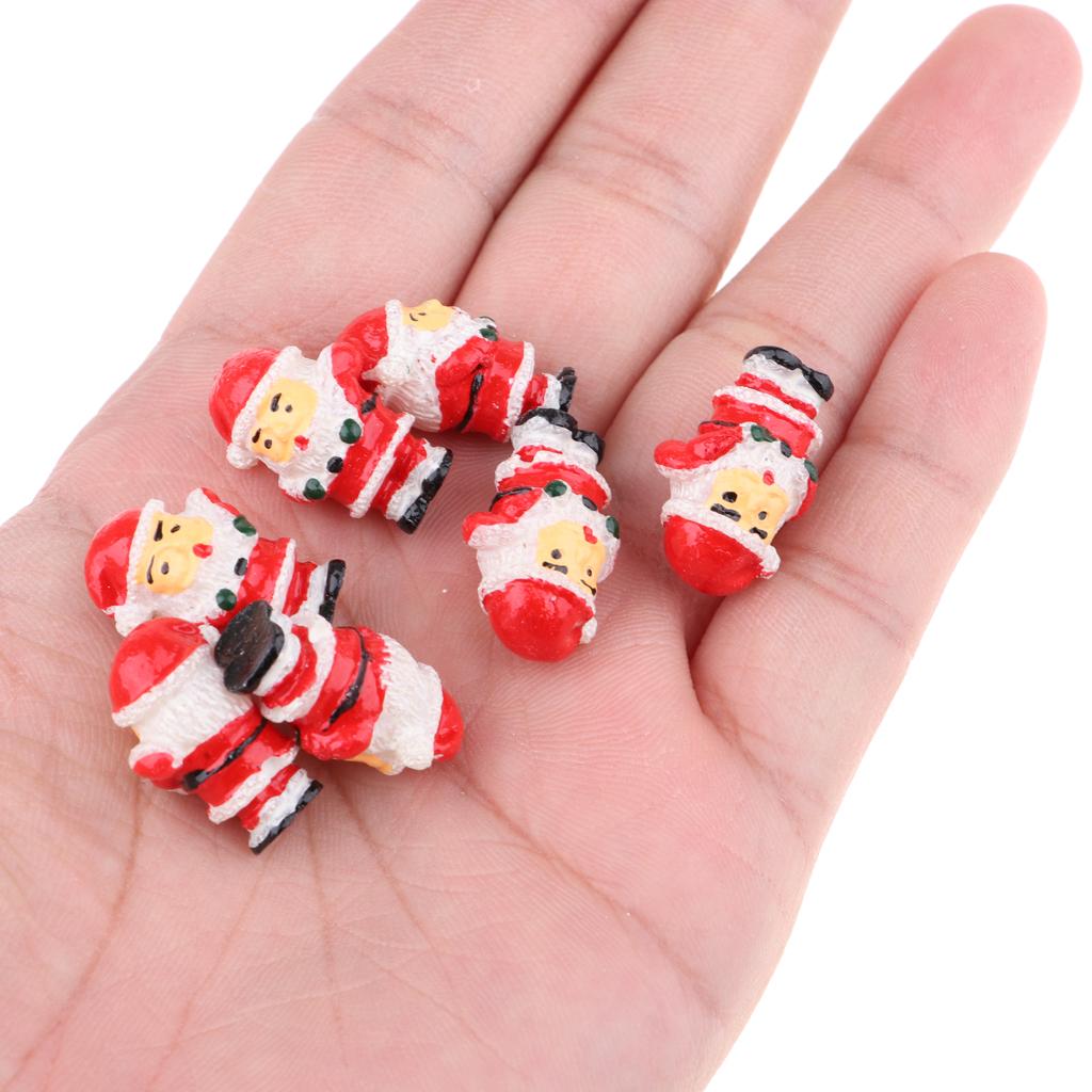 20 Pieces Dollhouse Miniature Santa Claus Room Garden Decoration Accessories