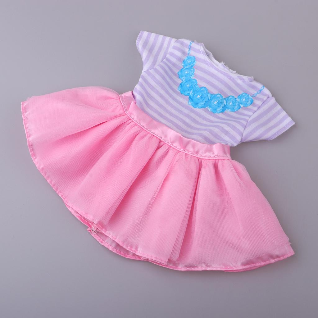 Handmade Fashion Dress Clothes Accessories for 16'' Salon Dolls Accs Pink