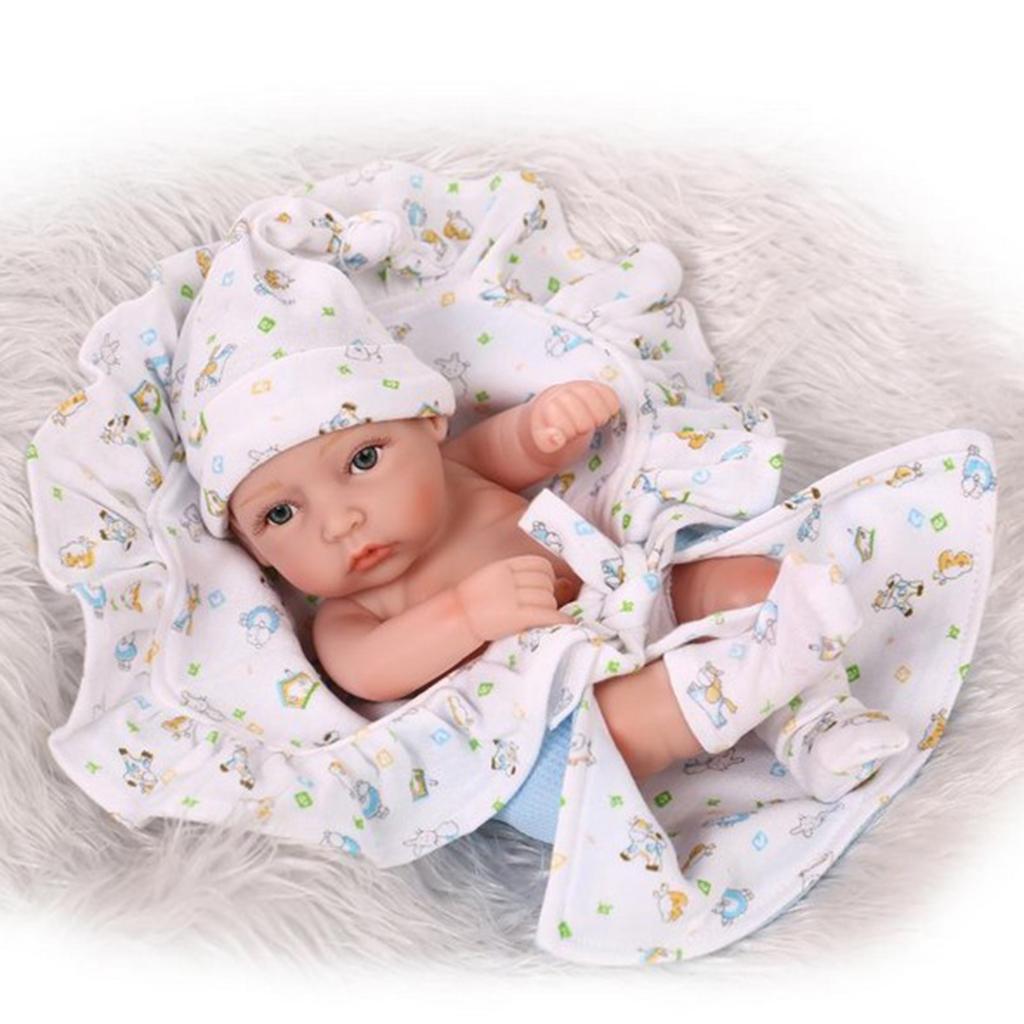 10inch Unpainted Full Body Vinyl Blank Doll Newborn Baby Boy Doll Mold
