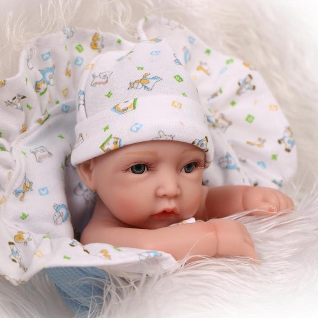 10inch Unpainted Full Body Vinyl Blank Doll Newborn Baby Boy Doll Mold