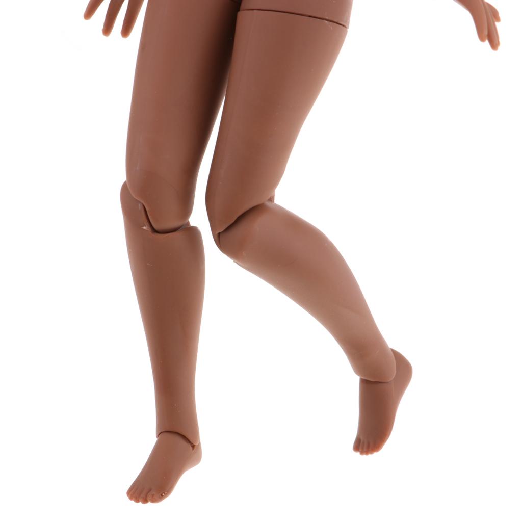 19 Joints Nude Body & Faceplate w/ Wig for 1/6 Blythe Neo Doll Custom Accs