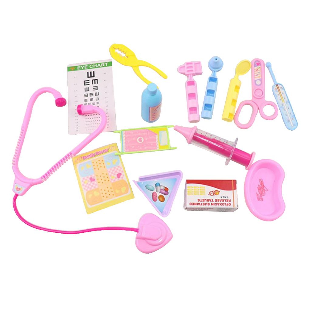 7 Pieces Doctor Kit Pretend Play Toy for Mellchen Doll Role Playset