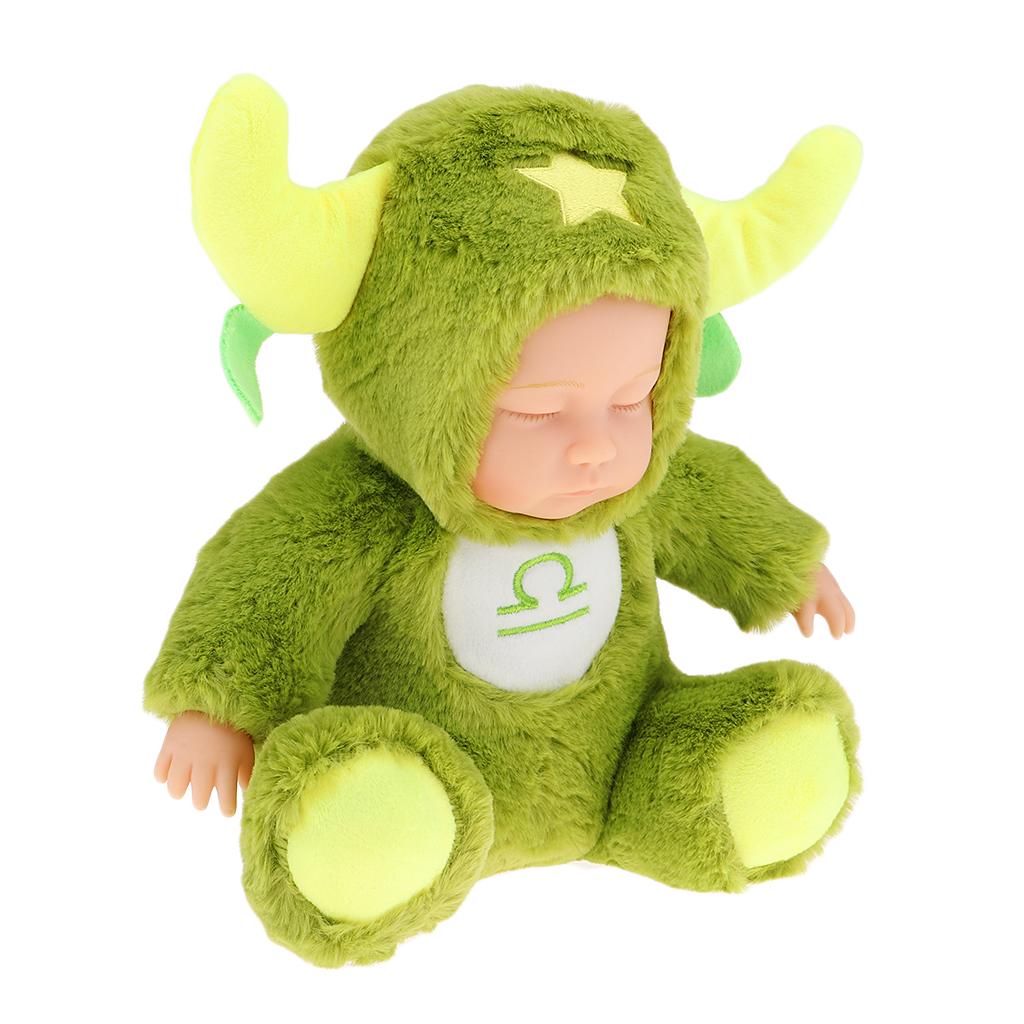 Cute 25cm Dolls 12 Constellation Sleeping Baby Doll Vinyl Face Libra