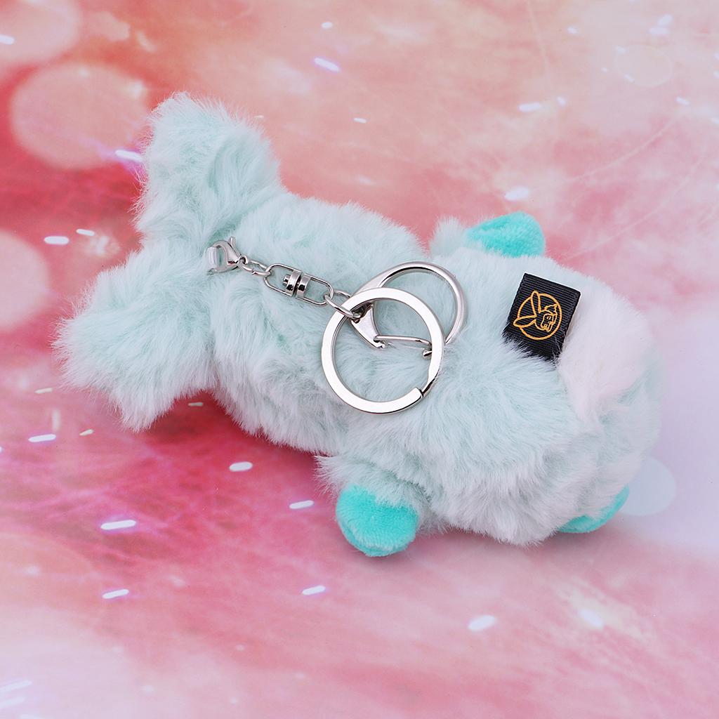 Cute Sleeping Baby Doll Key Chains Keyring Bags Car Charm Pendant Blue