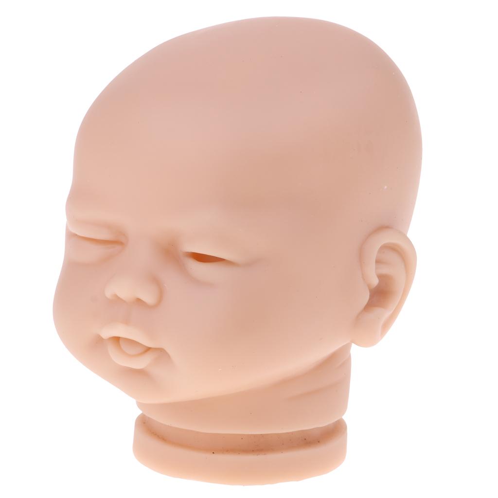 20inch Reborn Head Sculpt Newborn Sleeping Baby Doll Head Mold Unpainted #2
