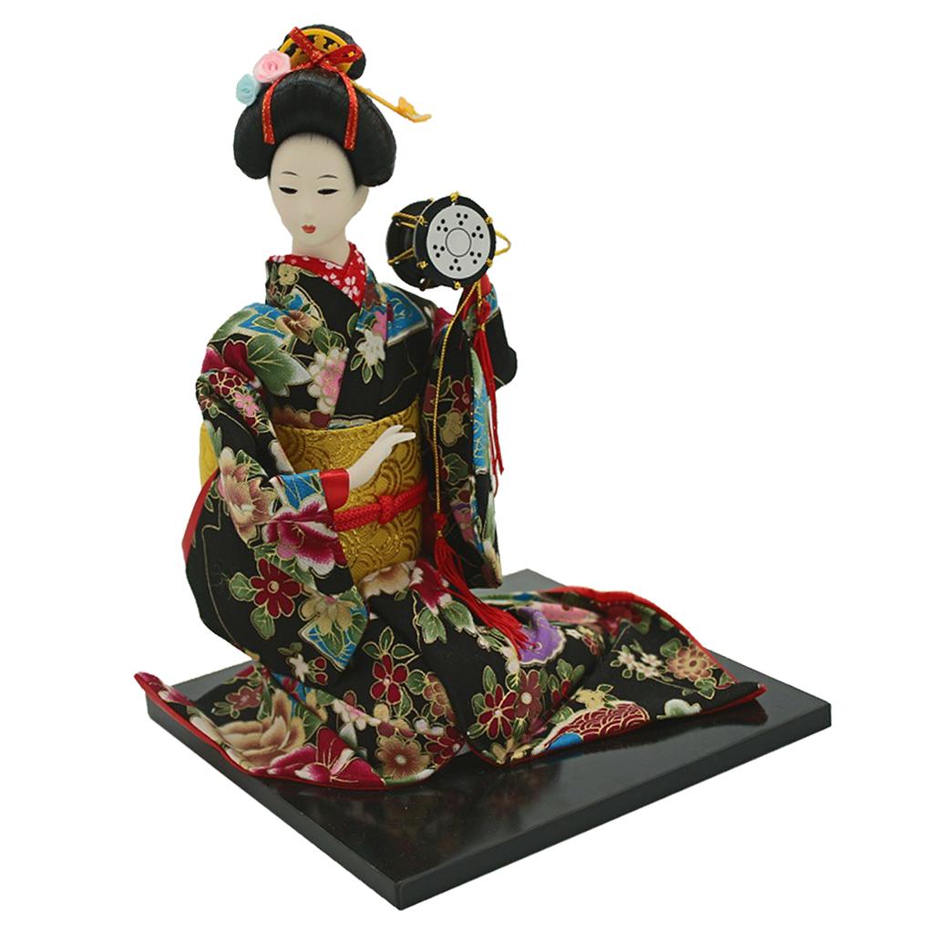 16inch Vintage Japanese Kimono Doll Oriental Kokeshi Geisha Doll Model #3
