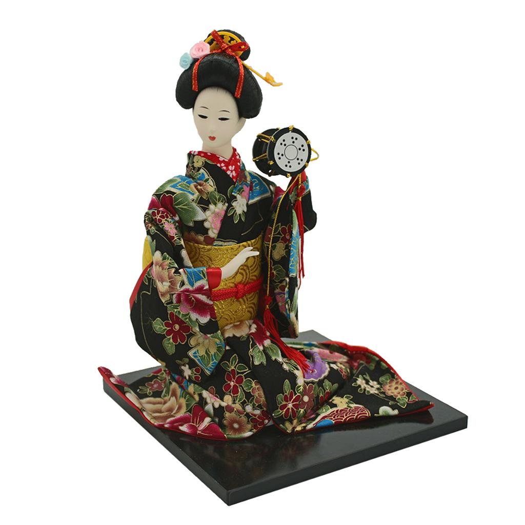 16inch Vintage Japanese Kimono Doll Oriental Kokeshi Geisha Doll Model #3