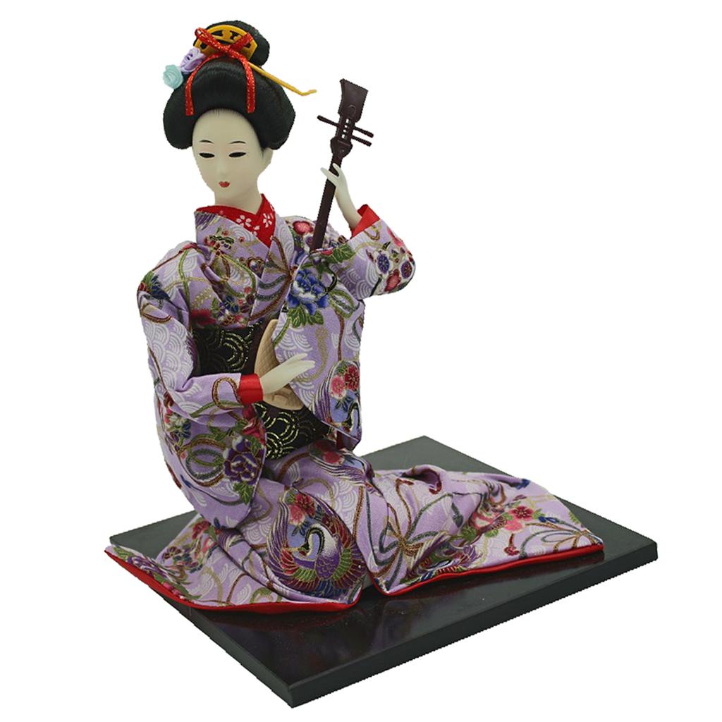 16inch Vintage Japanese Kimono Doll Oriental Kokeshi Geisha Doll Model #1