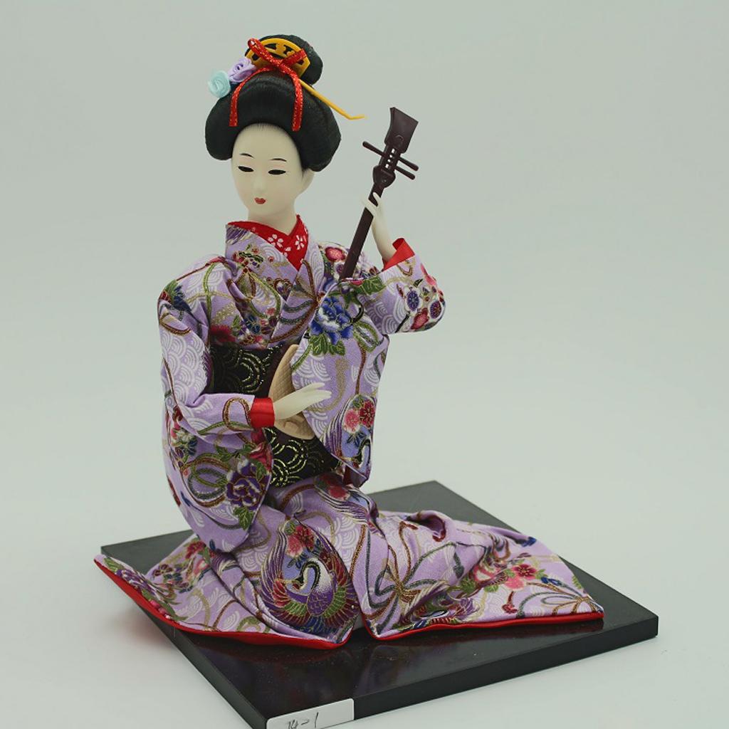 16inch Vintage Japanese Kimono Doll Oriental Kokeshi Geisha Doll Model #1