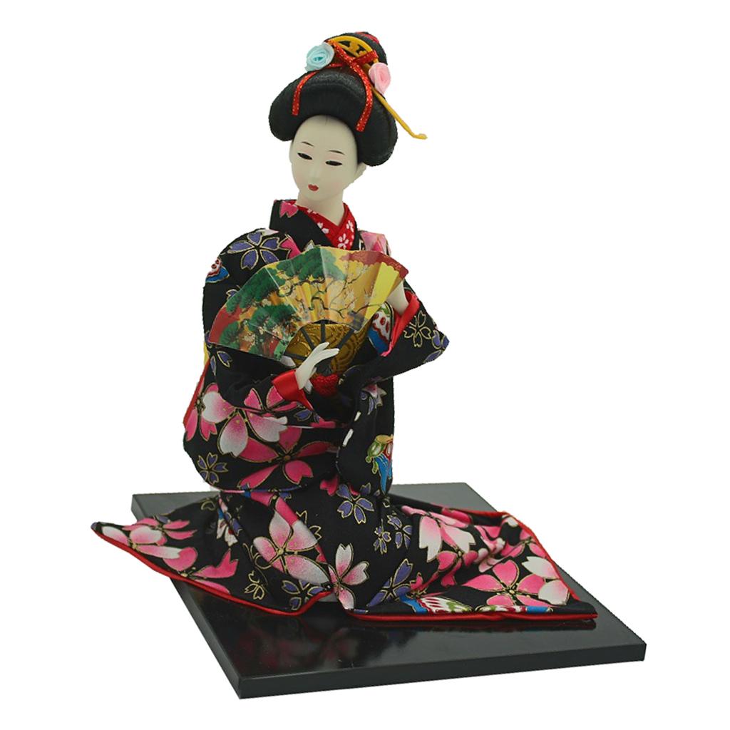 16inch Vintage Japanese Kimono Doll Oriental Kokeshi Geisha Doll Model #2