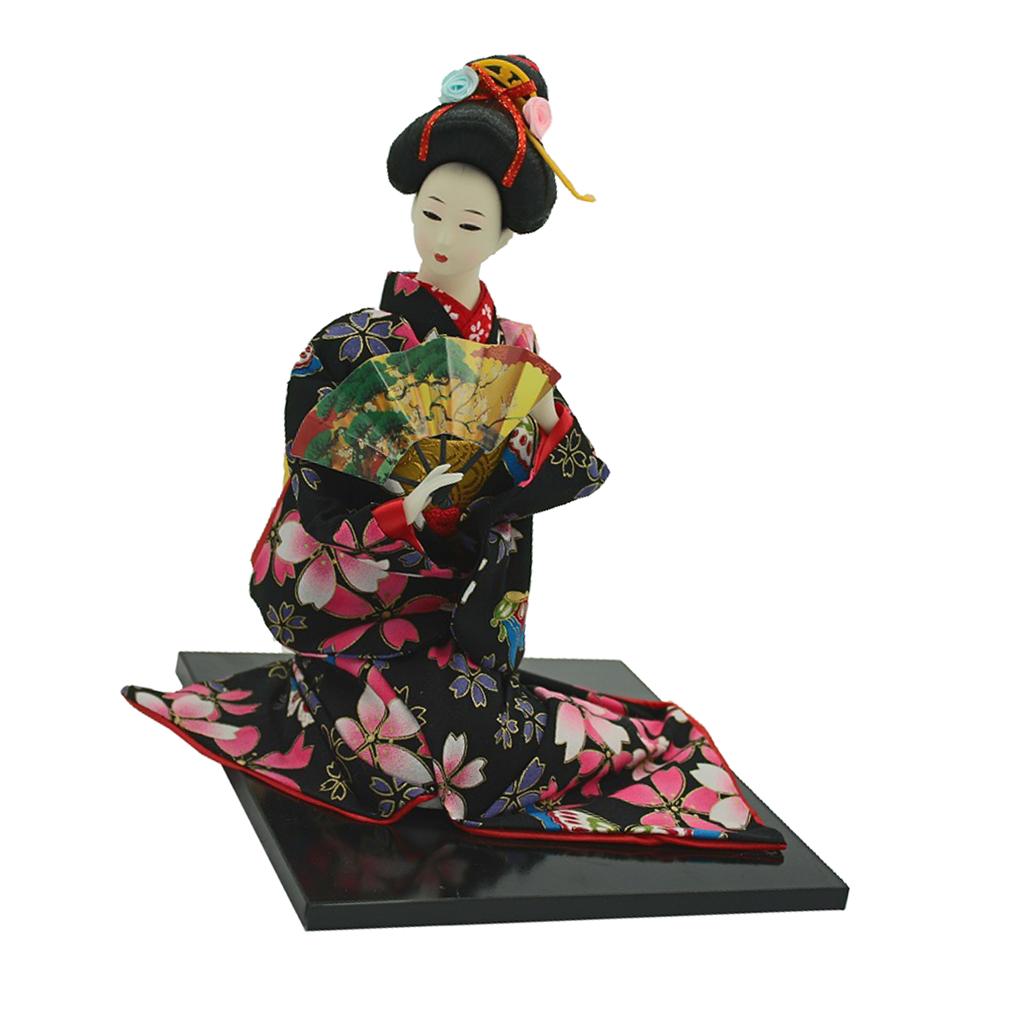16inch Vintage Japanese Kimono Doll Oriental Kokeshi Geisha Doll Model #2