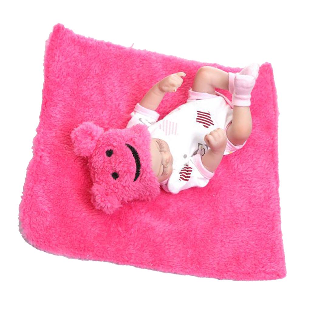 10 Inch 26cm Lifelike Vinyl Newborn Baby Doll Reborn Doll With Cushion
