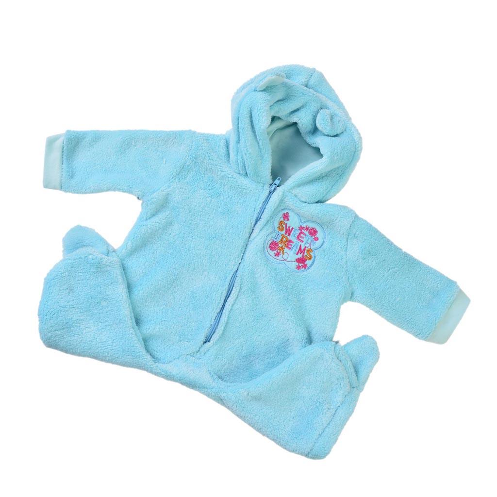 Romper Jumpsuit Hat Suit for 22''-23'' Reborn Baby Boy Doll Dress up Blue