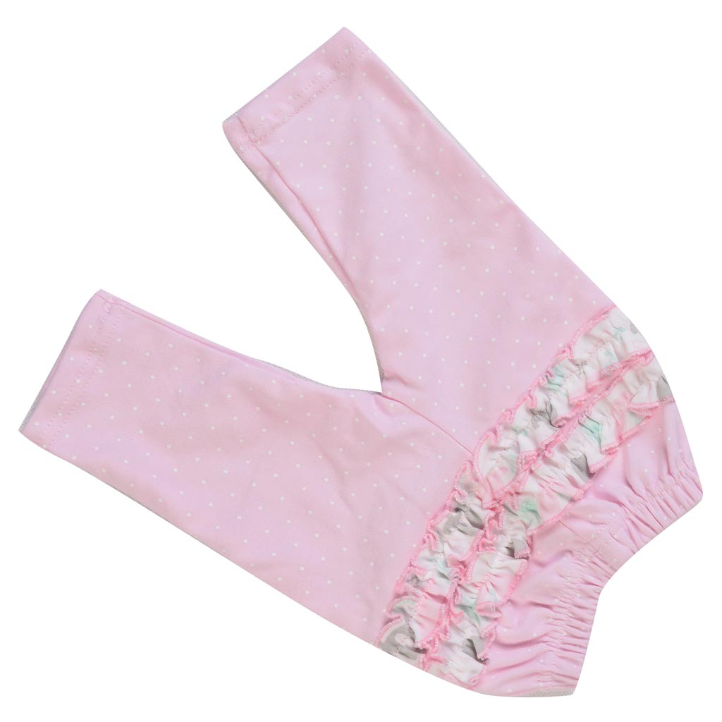 4pcs Jumpsuit & Pants Set Pink for 22-23inch Reborn Doll Clothes Accessories