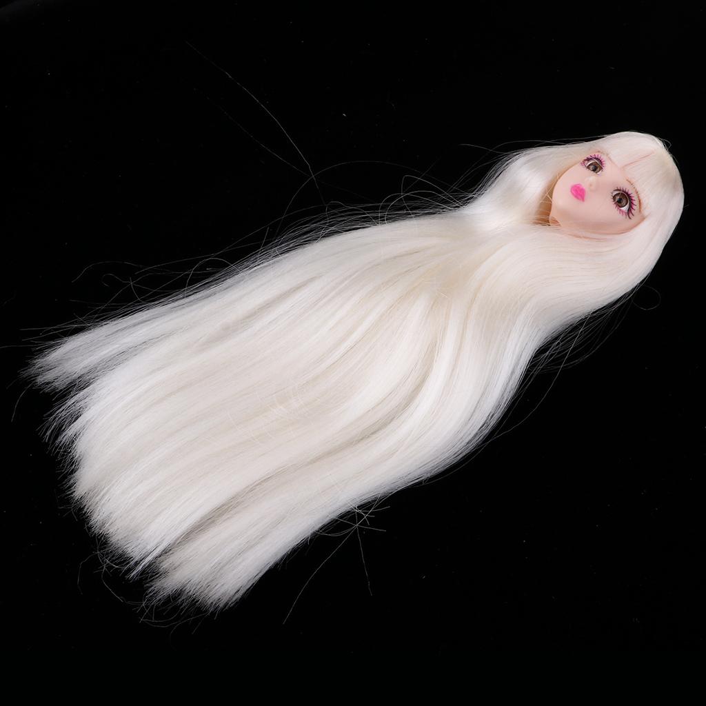 1/6 BJD Head Sculpt Mold With Blond Hair Doll Custom Replacement Body Parts