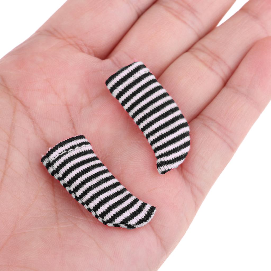 Lovely Striped Socks Clothes for OB11 Obitsu11 Dolls Accessories Black
