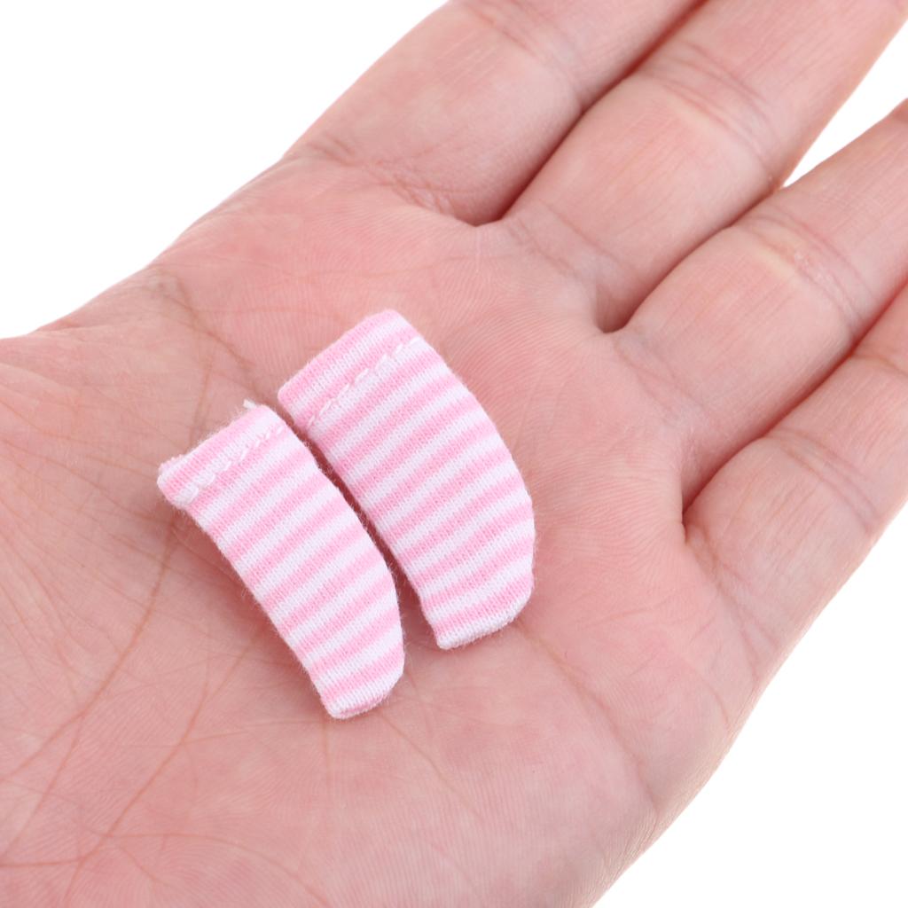 Lovely Striped Socks Clothes for OB11 Obitsu11 Dolls Accessories Pink