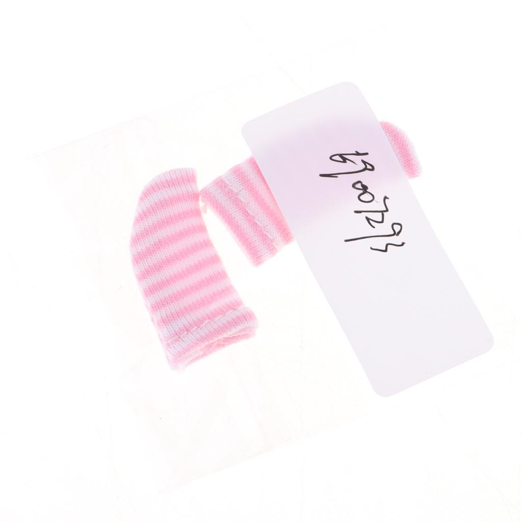 Lovely Striped Socks Clothes for OB11 Obitsu11 Dolls Accessories Pink