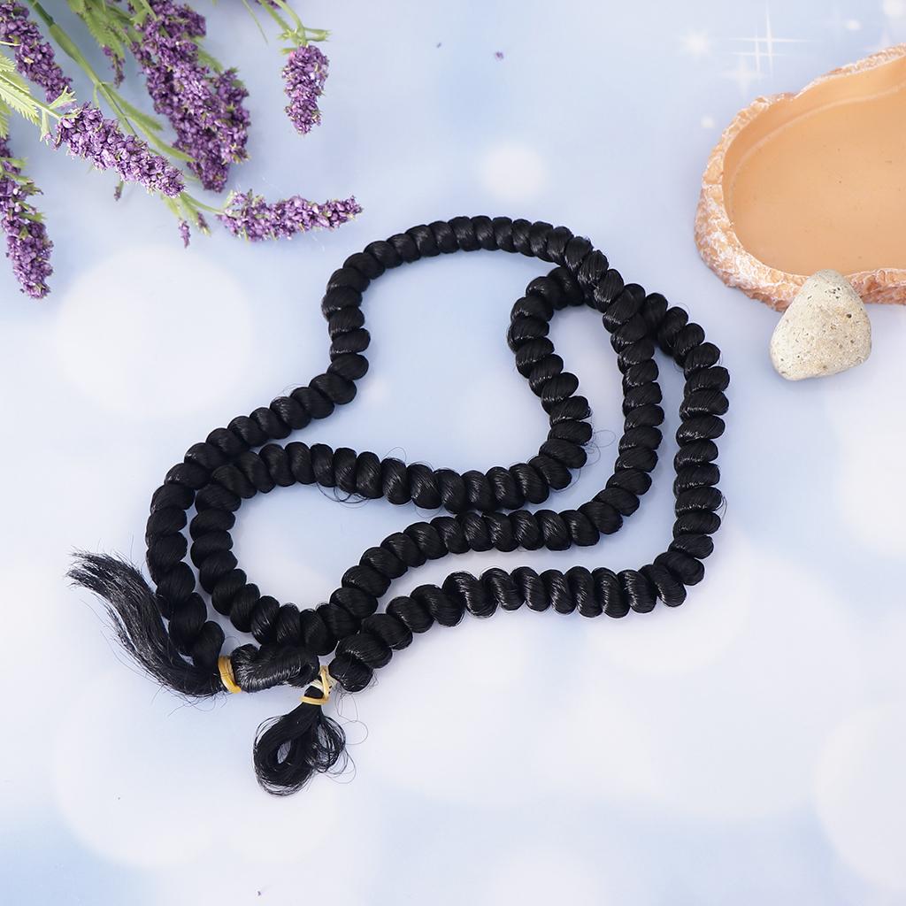 1m Fashion Girl Doll Curly Wig Hairpiece for BJD Doll DIY Accs Black