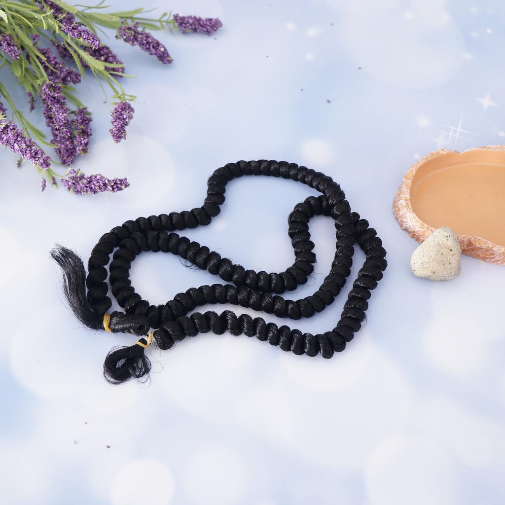 1m Fashion Girl Doll Curly Wig Hairpiece for BJD Doll DIY Accs Black