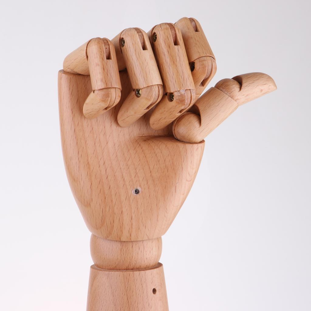 Three Section Wooden Manikin Arms Mannequin Female Hands Artist Model #1