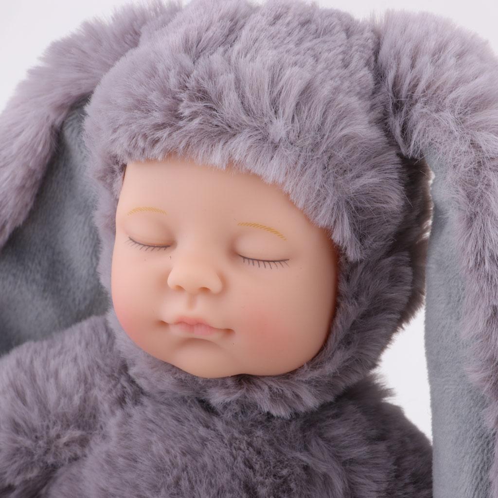 Lovely Soft Appease Rabbit Stuffed Plush Doll Reborn Sleeping Baby Doll Gift