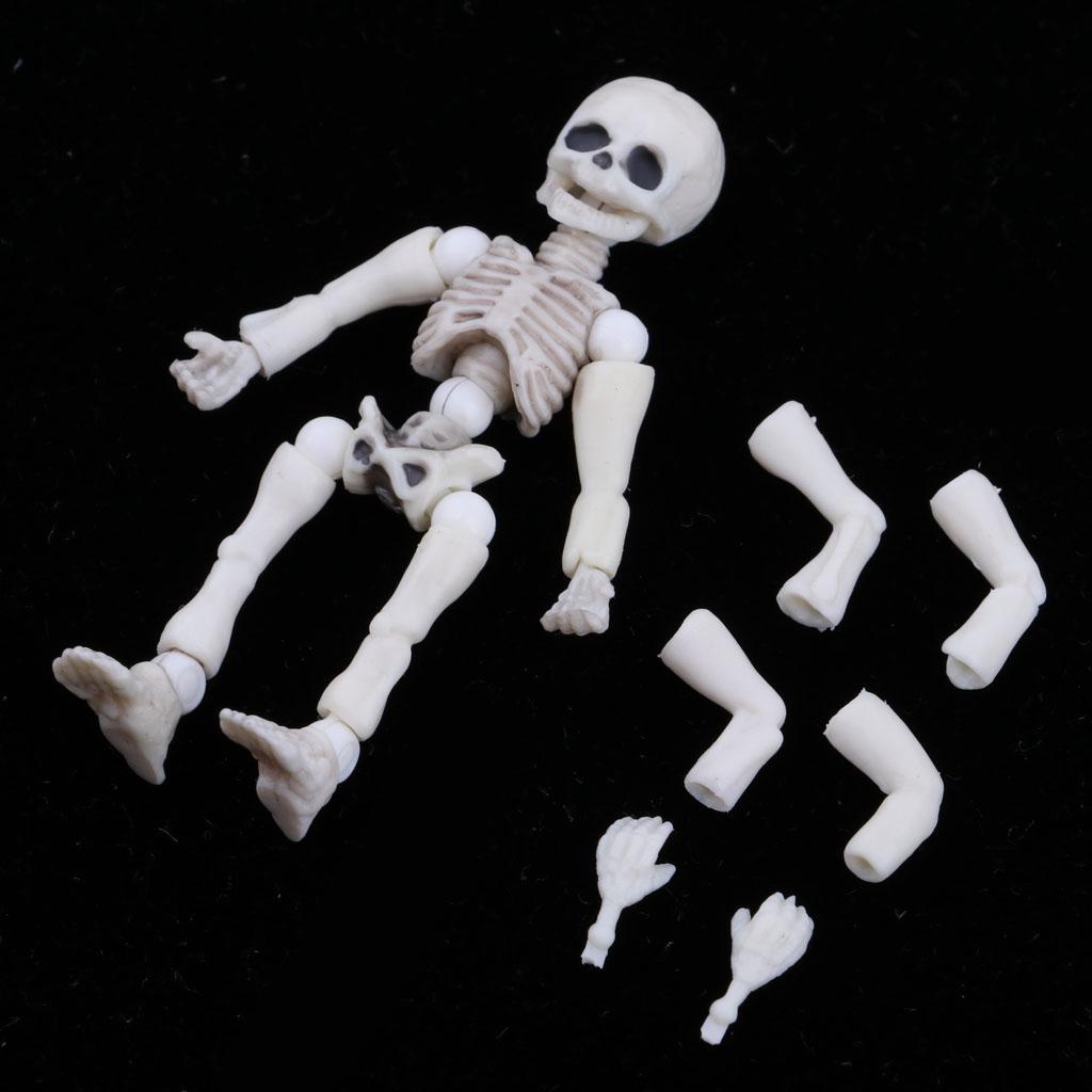 High Quality 5.4cm Skeleton Doll Figures for Dollhouse Decor Kids Playset