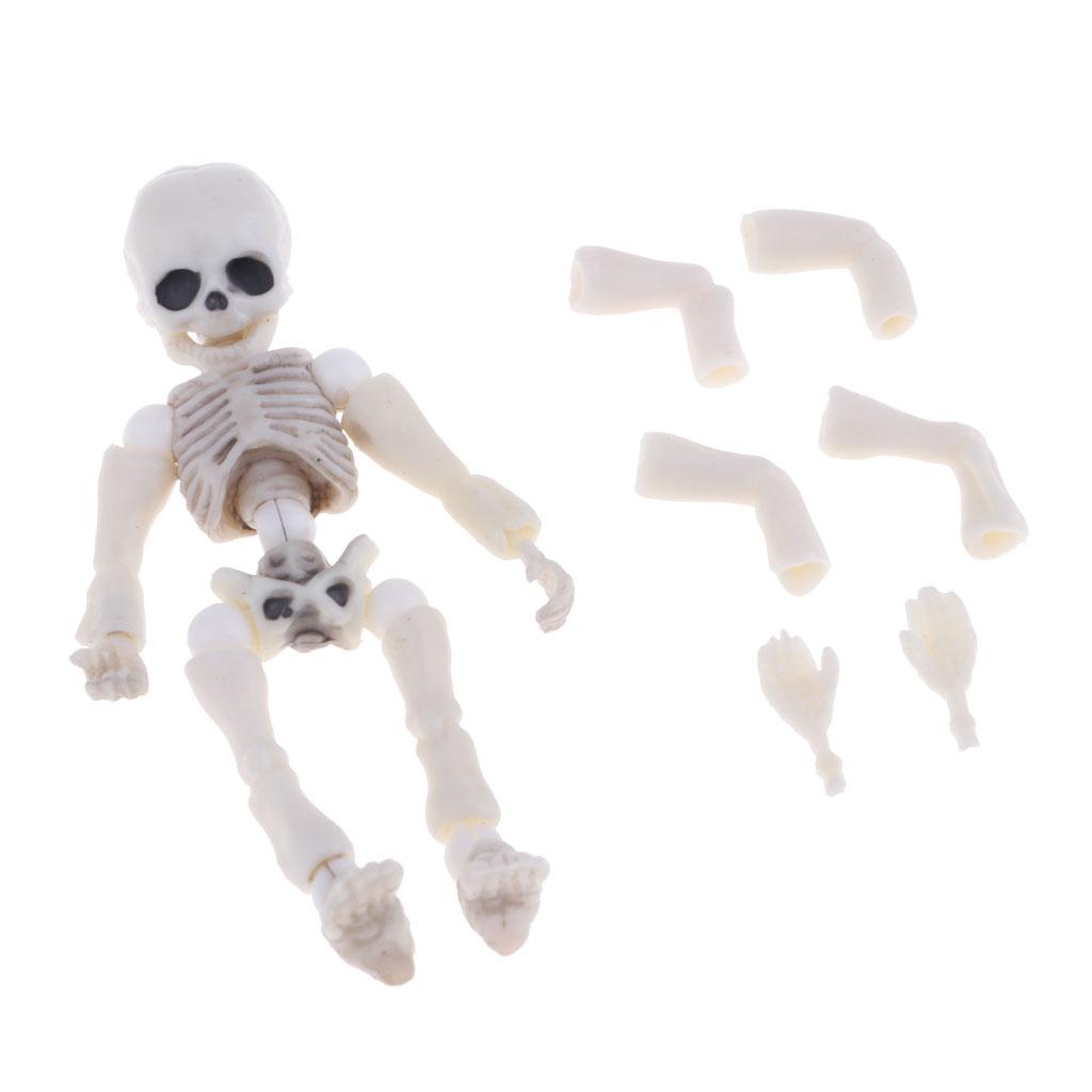 High Quality 5.4cm Skeleton Doll Figures for Dollhouse Decor Kids Playset