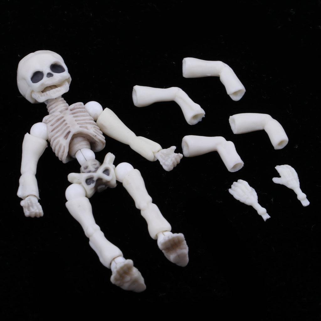 High Quality 5.4cm Skeleton Doll Figures for Dollhouse Decor Kids Playset