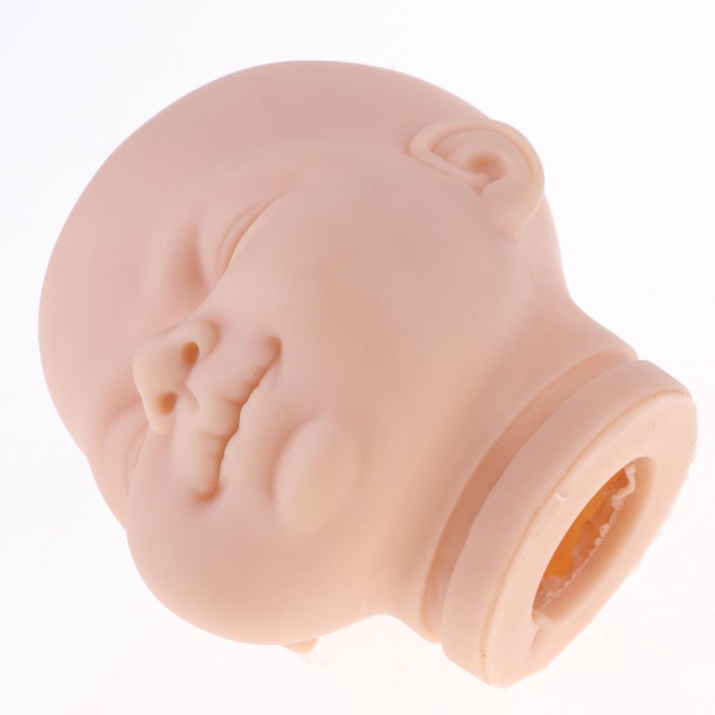 22inch Reborn Head Sculpt Newborn Sleeping Baby Doll Head Mold Unpainted #1
