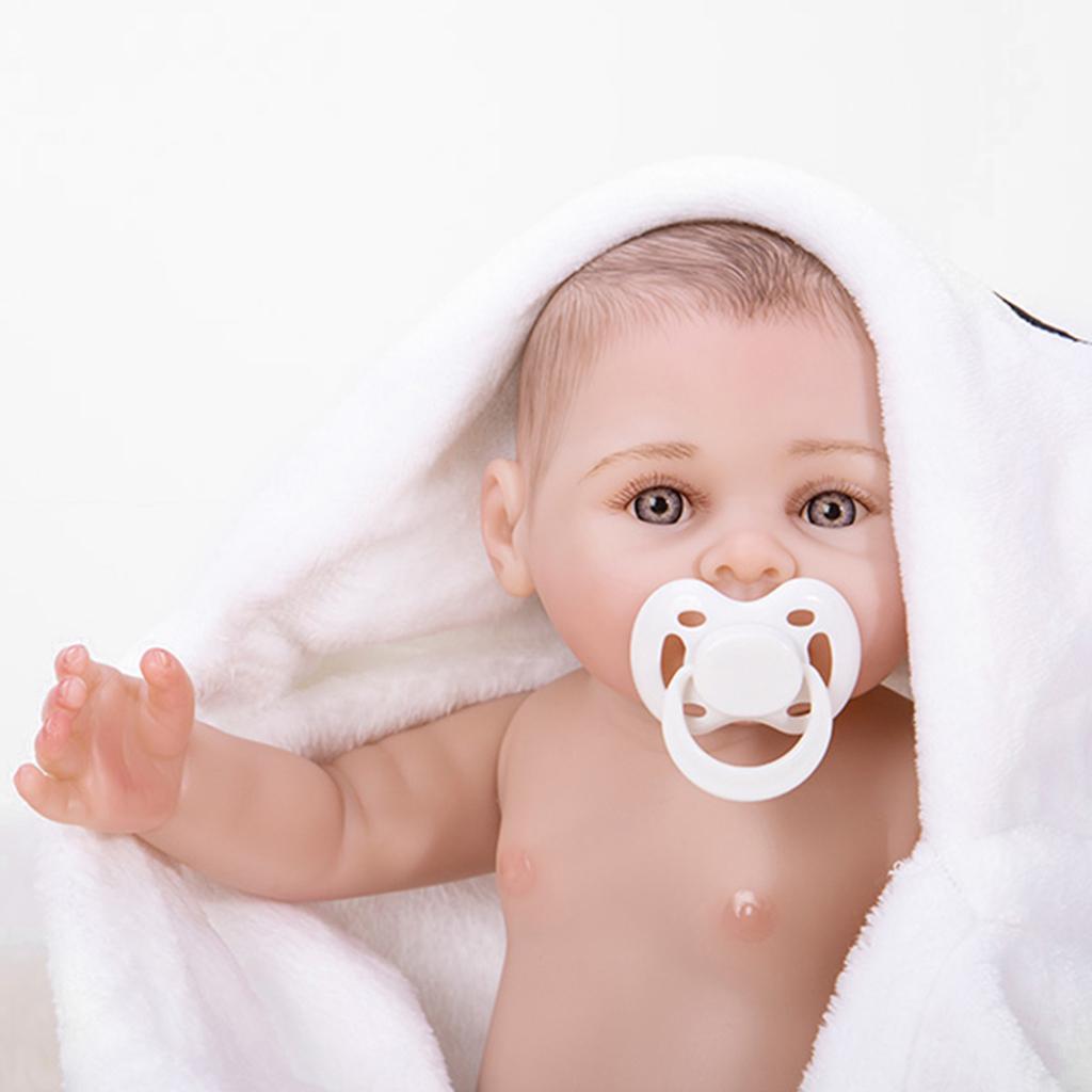 43cm 17inch Handmade Lifelike Soft Vinyl Newborn Baby Girl Doll Xmas Gift