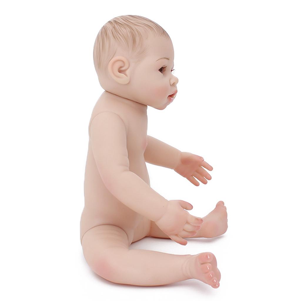43cm 17inch Handmade Lifelike Soft Vinyl Newborn Baby Girl Doll Xmas Gift