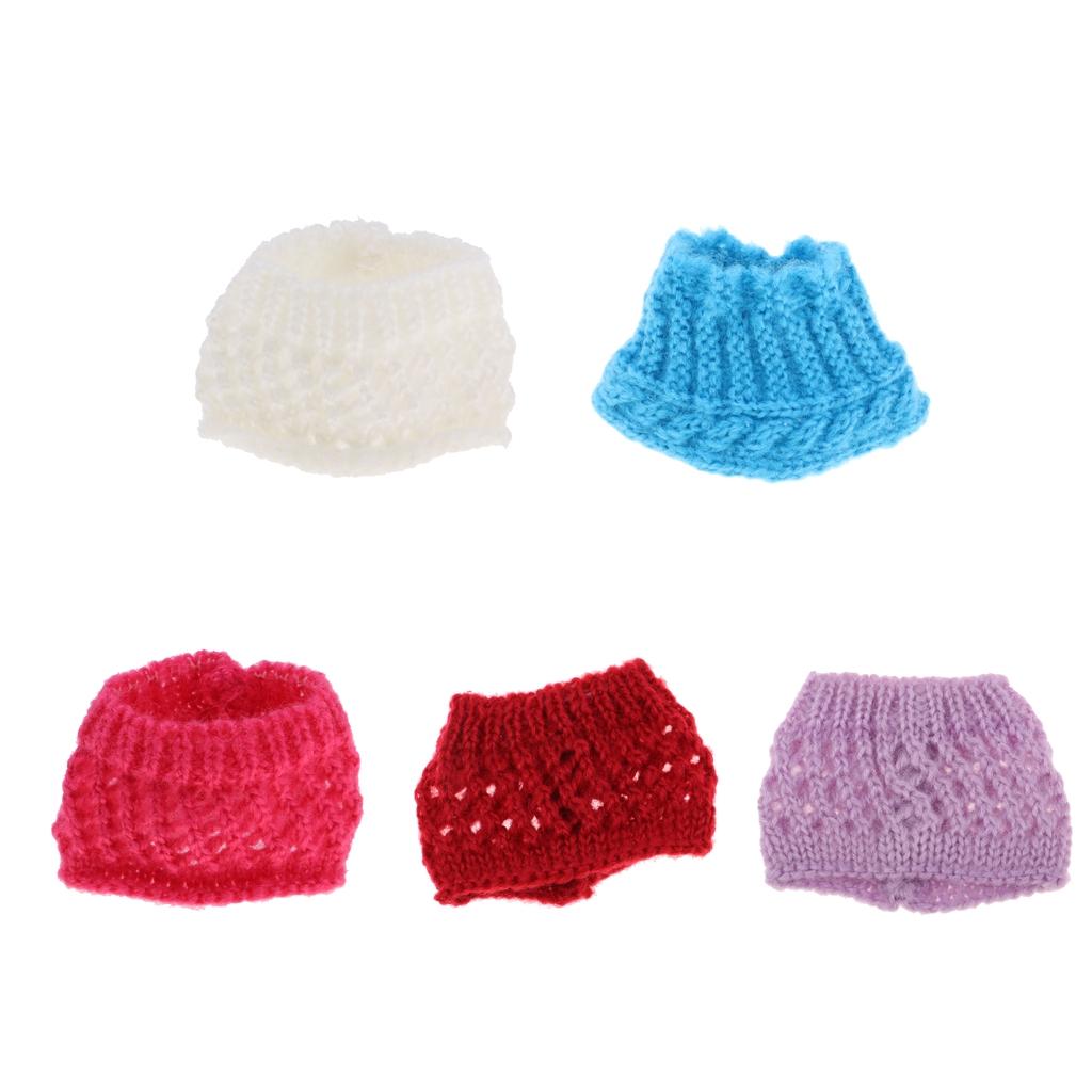 1/6 Warm Knitted Doll Winter Hat for 30cm Doll Clothes Accessories Blue
