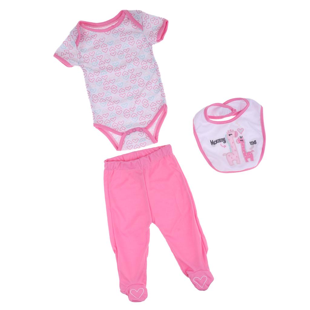 Doll Clothes Suit for 20-22'' Reborn Dolls Casual Outfit Dress up Accessory
