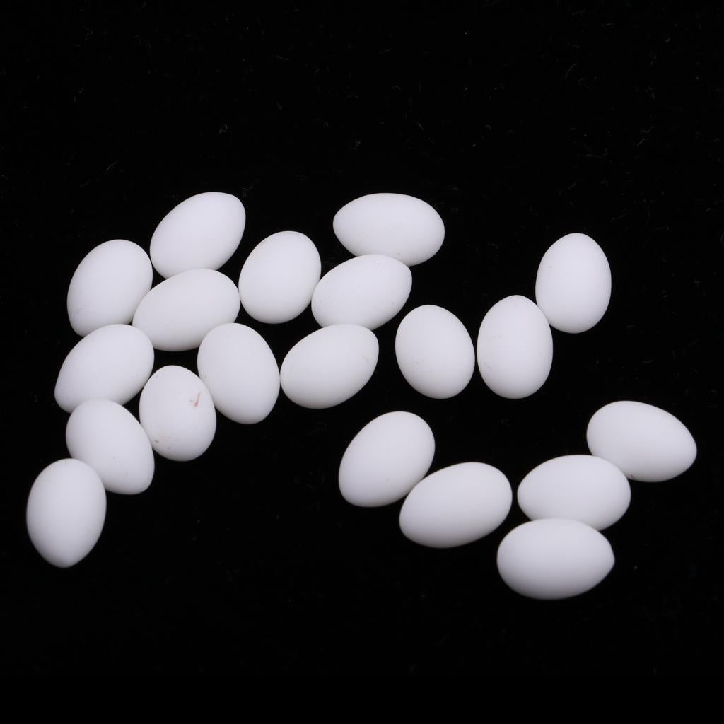 1:12 Dollhouse Miniature Chicken Egg 20pcs Kitchen Daining Room Decor White