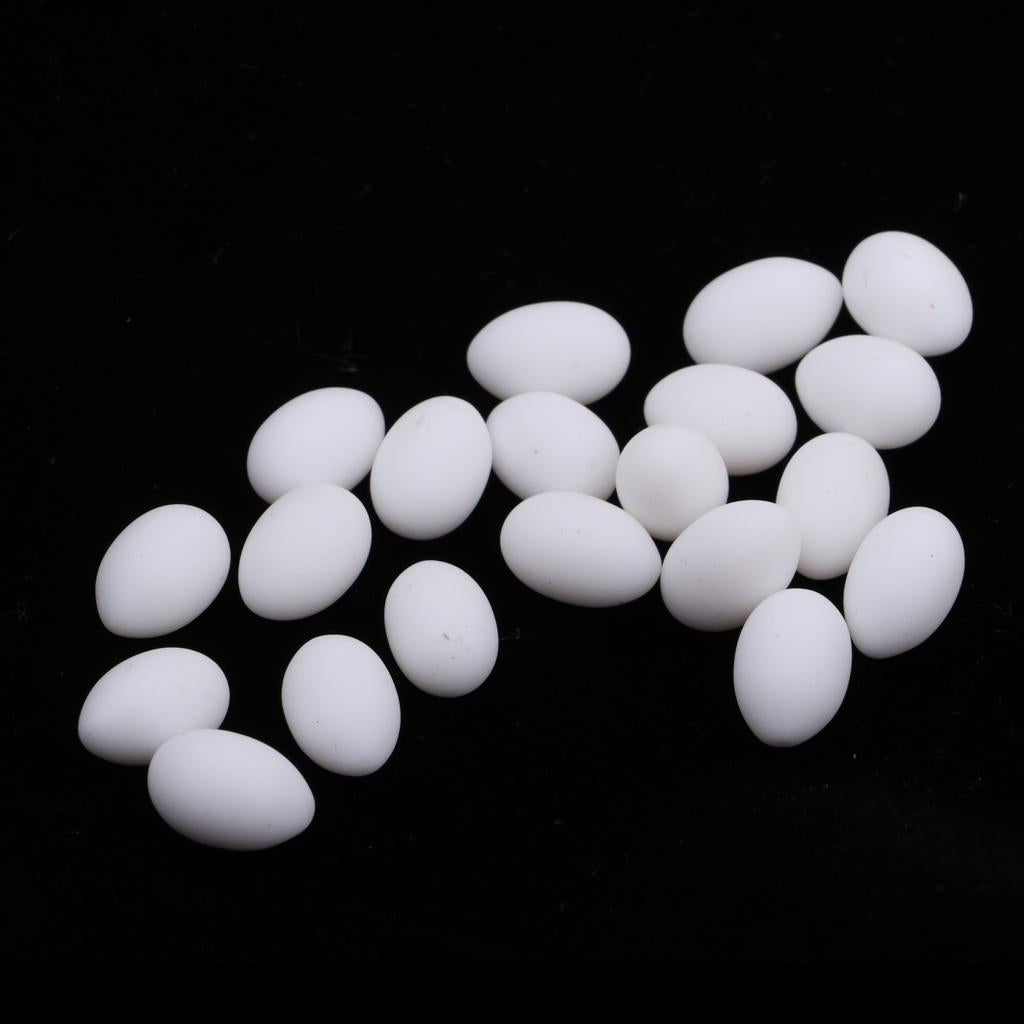 1:12 Dollhouse Miniature Chicken Egg 20pcs Kitchen Daining Room Decor White